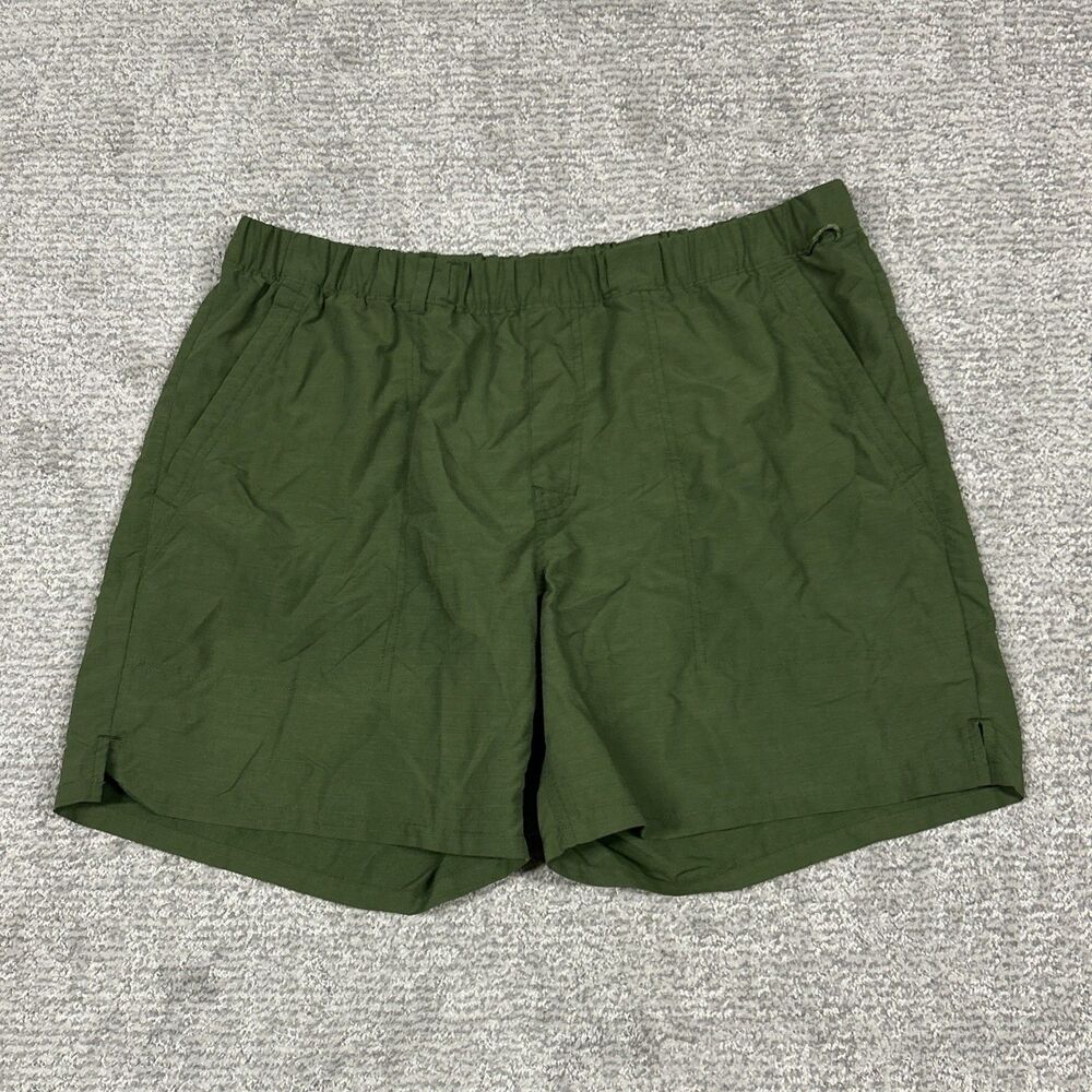 REI Co-op Shorts Mens Large Green Nylon Lightweight Pockets Stretch Ripstop